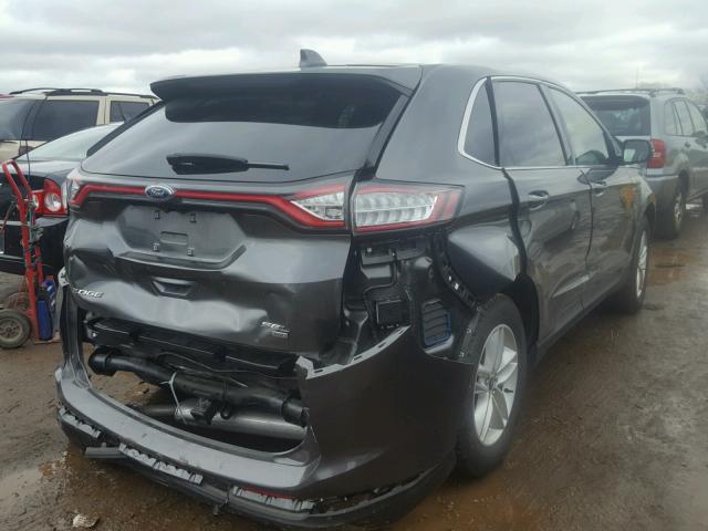 2FMPK4J80HBB87394 - 2017 FORD EDGE SEL GRAY photo 4