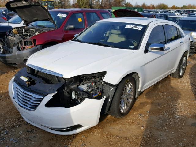 1C3CCBCB4CN307597 - 2012 CHRYSLER 200 LIMITE WHITE photo 2