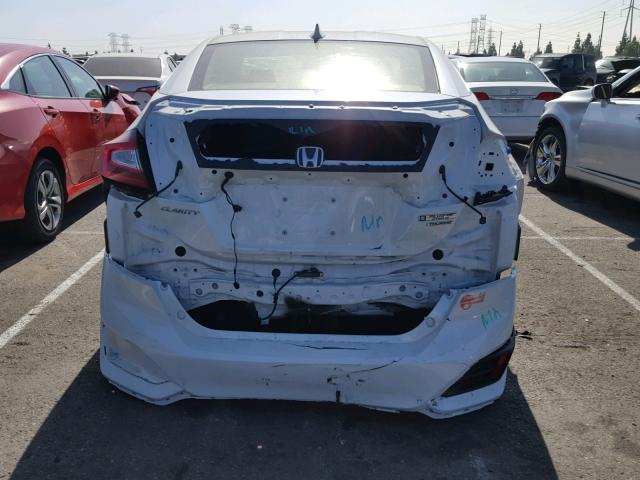 JHMZC5F38JC003367 - 2018 HONDA CLARITY TO WHITE photo 9