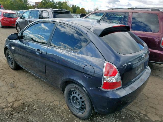 KMHCM36C67U038559 - 2007 HYUNDAI ACCENT GS GRAY photo 3