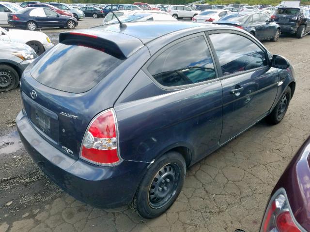 KMHCM36C67U038559 - 2007 HYUNDAI ACCENT GS GRAY photo 4