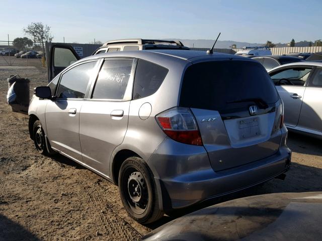 JHMGE8H25AS024755 - 2010 HONDA FIT GRAY photo 3