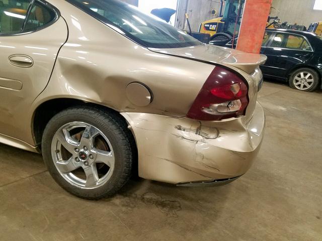 2G2WP522341363571 - 2004 PONTIAC GRAND PRIX GOLD photo 9