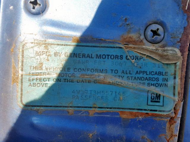 4V37T3H557145 - 1973 BUICK ELECTRA BLUE photo 10
