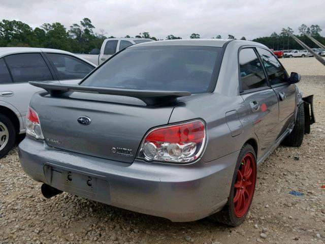 JF1GD74627G517902 - 2007 SUBARU IMPREZA WR SILVER photo 4