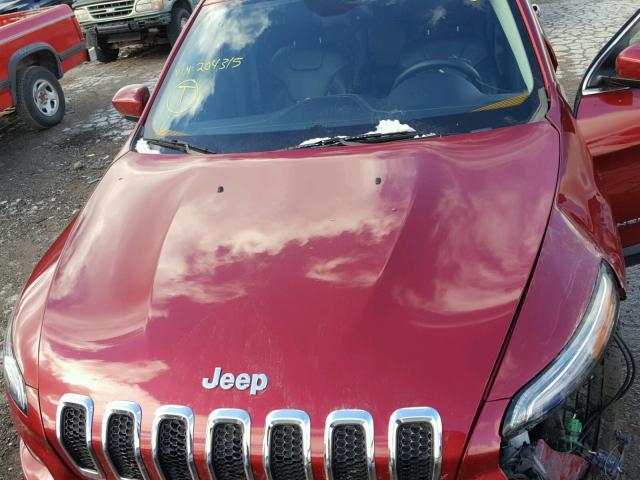 1C4PJLDS6EW204315 - 2014 JEEP CHEROKEE L RED photo 7