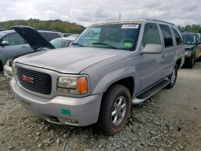 1GKEK13R8YR160588 - 2000 GMC YUKON DENA SILVER photo 2