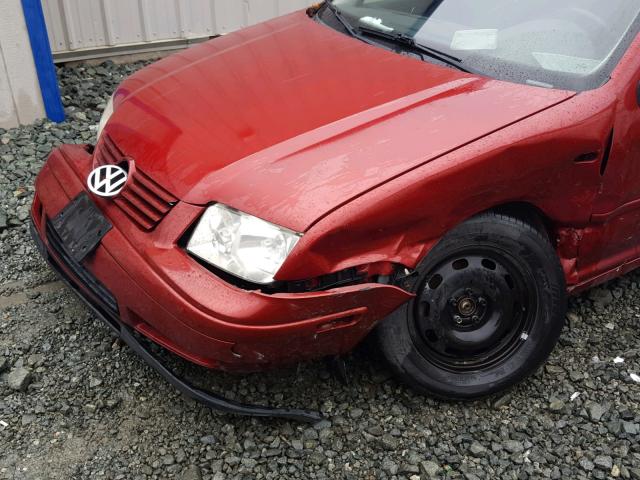 3VWSC29MXYM104308 - 2000 VOLKSWAGEN JETTA GLS BURGUNDY photo 9