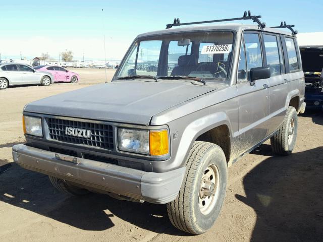 JACCH58RXL8905453 - 1990 ISUZU TROOPER GRAY photo 2