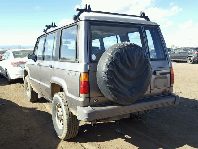 JACCH58RXL8905453 - 1990 ISUZU TROOPER GRAY photo 3