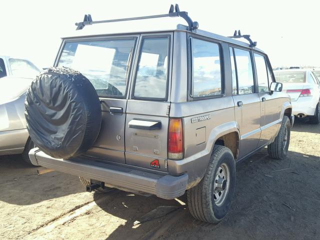 JACCH58RXL8905453 - 1990 ISUZU TROOPER GRAY photo 4