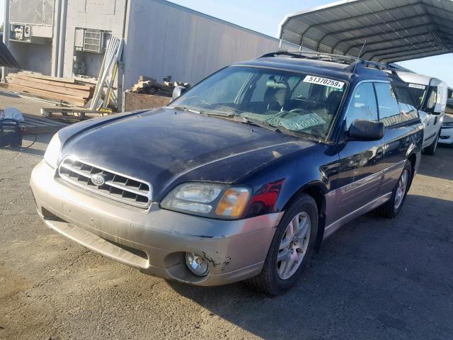 4S3BH665117667160 - 2001 SUBARU LEGACY OUT TWO TONE photo 2