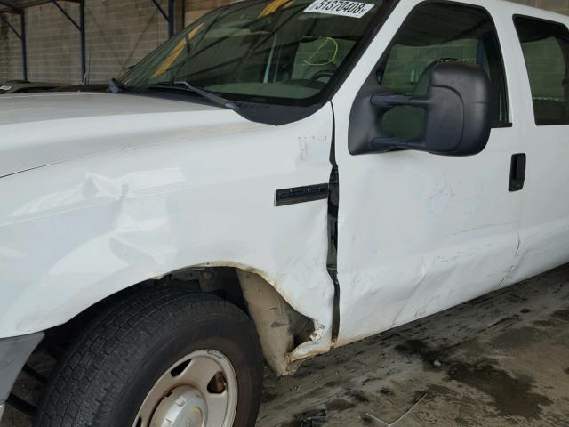 1FTWW30537EA98024 - 2007 FORD F350 SRW S WHITE photo 9