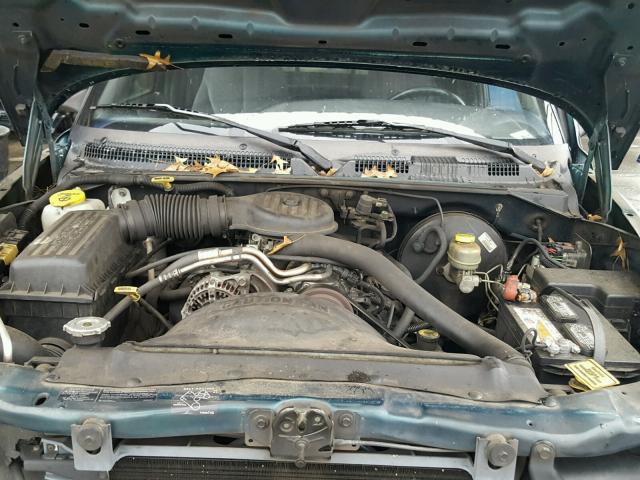 1B7GL22X7WS613662 - 1998 DODGE DAKOTA GREEN photo 7