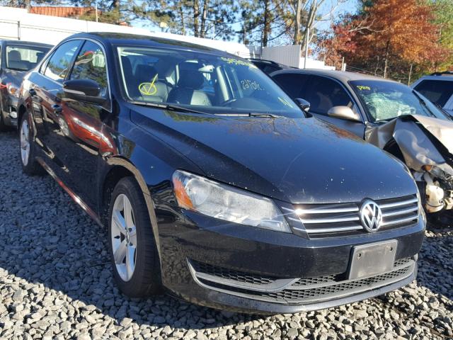 1VWBP7A36DC024598 - 2013 VOLKSWAGEN PASSAT SE BLACK photo 1