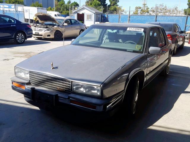 1G6EL1180HU616098 - 1987 CADILLAC ELDORADO GRAY photo 2