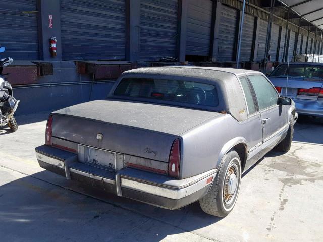 1G6EL1180HU616098 - 1987 CADILLAC ELDORADO GRAY photo 4