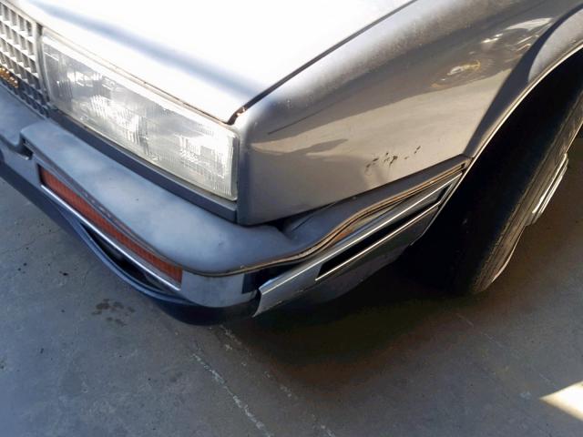 1G6EL1180HU616098 - 1987 CADILLAC ELDORADO GRAY photo 9