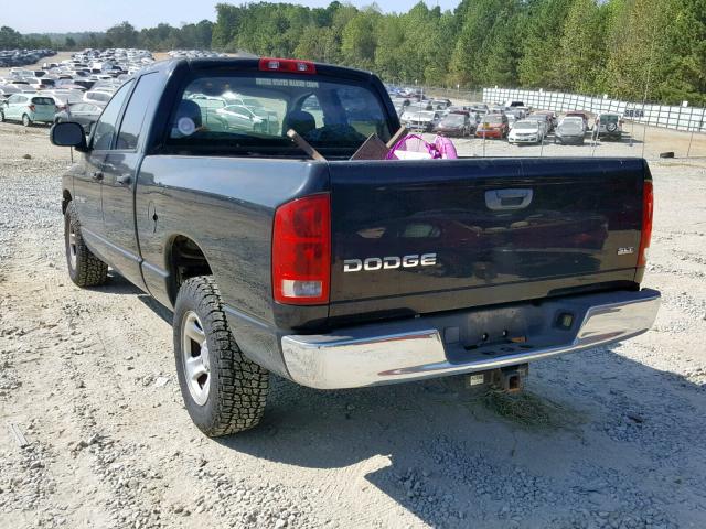 1D7HA18N23S324281 - 2003 DODGE RAM 1500 S BLACK photo 3