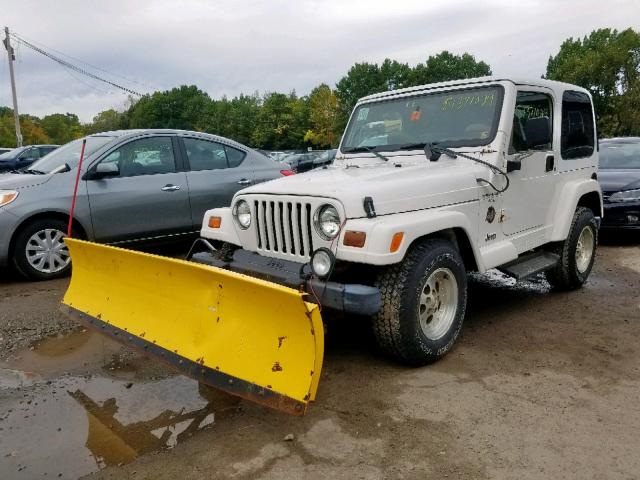 1J4FY49SXXP409097 - 1999 JEEP WRANGLER / WHITE photo 2