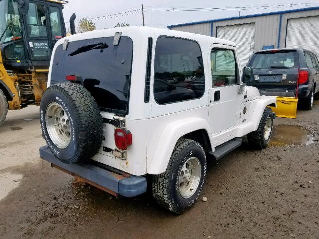 1J4FY49SXXP409097 - 1999 JEEP WRANGLER / WHITE photo 4