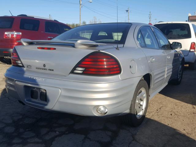 1G2NE52T9YM865263 - 2000 PONTIAC GRAND AM S SILVER photo 4