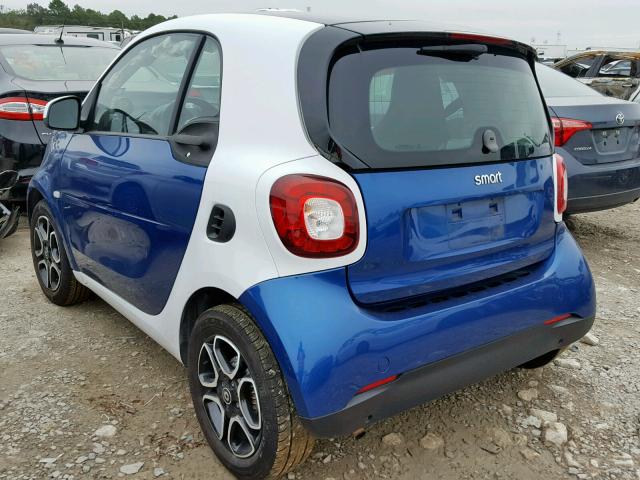 WMEFJ5DAXGK071889 - 2016 SMART FORTWO BLUE photo 3