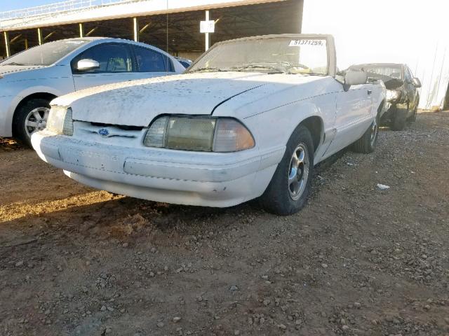 1FACP44M3PF160352 - 1993 FORD MUSTANG LX WHITE photo 2