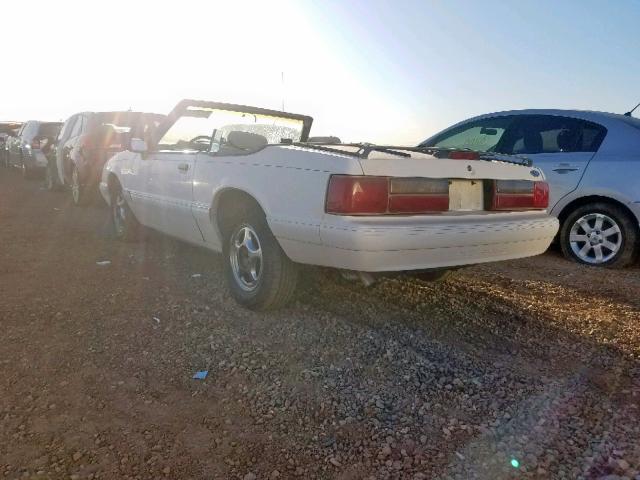 1FACP44M3PF160352 - 1993 FORD MUSTANG LX WHITE photo 3