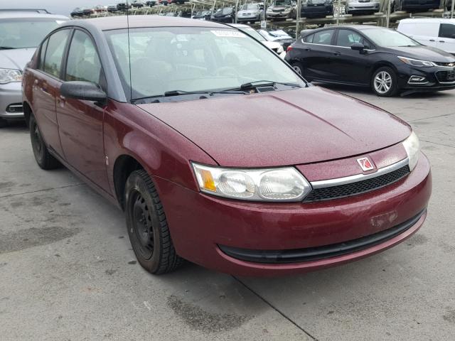 1G8AZ52F63Z105628 - 2003 SATURN ION LEVEL BURGUNDY photo 1