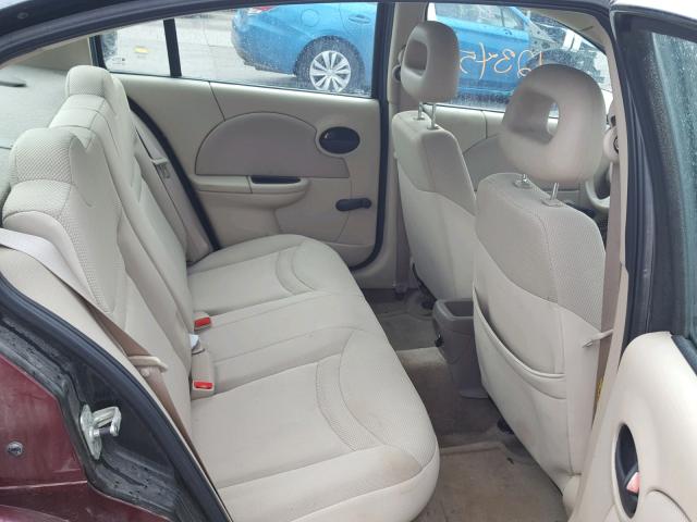 1G8AZ52F63Z105628 - 2003 SATURN ION LEVEL BURGUNDY photo 6