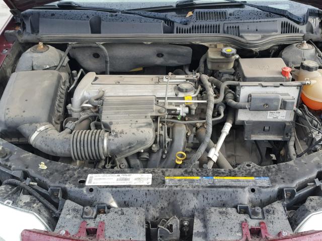 1G8AZ52F63Z105628 - 2003 SATURN ION LEVEL BURGUNDY photo 7