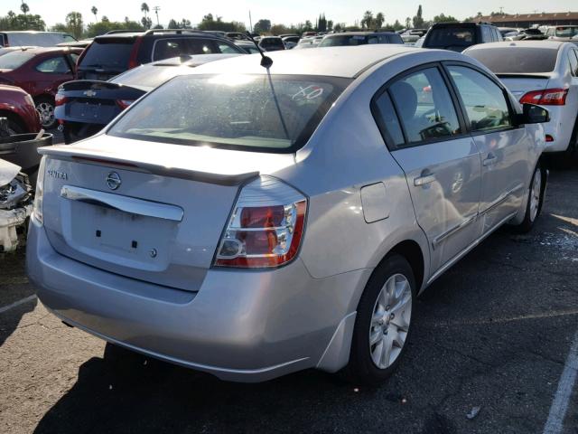 3N1AB6AP5CL708493 - 2012 NISSAN SENTRA 2.0 SILVER photo 4