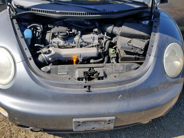 3VWDD21C52M445017 - 2002 VOLKSWAGEN NEW BEETLE ნაცრისფერი ფოტო 7