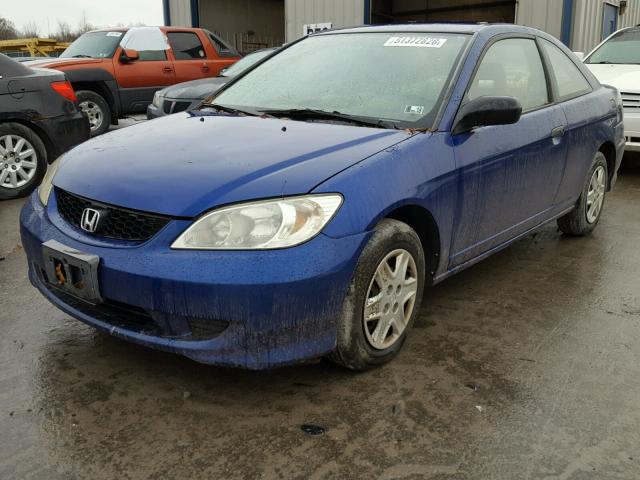 1HGEM21194L084631 - 2004 HONDA CIVIC DX V BLUE photo 2