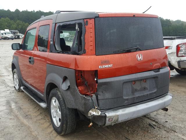 5J6YH28563L036618 - 2003 HONDA ELEMENT EX ORANGE photo 3