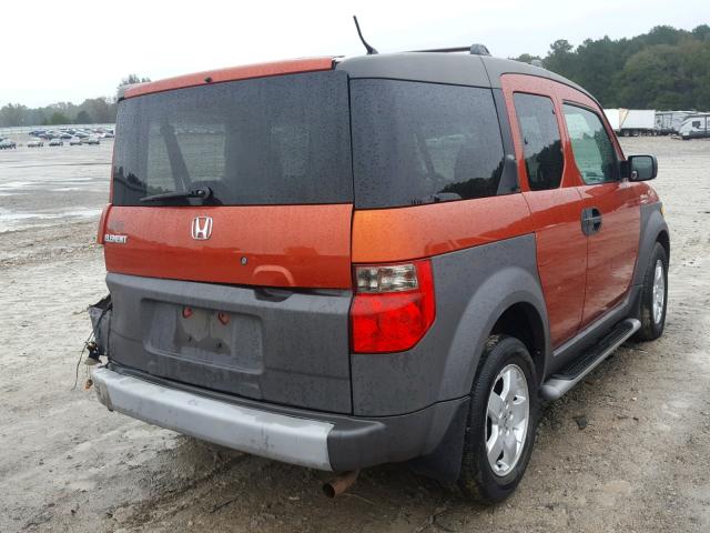 5J6YH28563L036618 - 2003 HONDA ELEMENT EX ORANGE photo 4