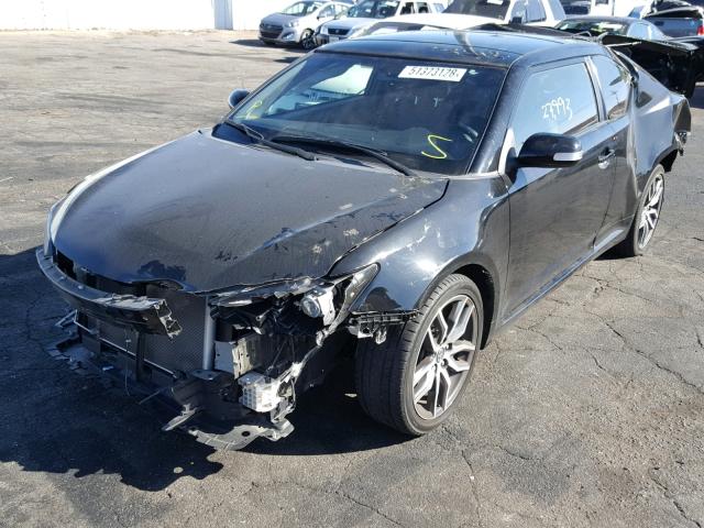 JTKJF5C72F3096724 - 2015 TOYOTA SCION TC BLACK photo 2