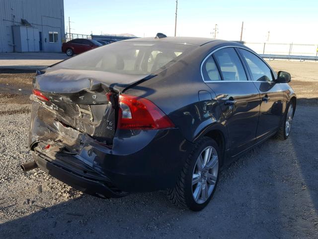 YV1902FH9D2233458 - 2013 VOLVO S60 T6 GRAY photo 4