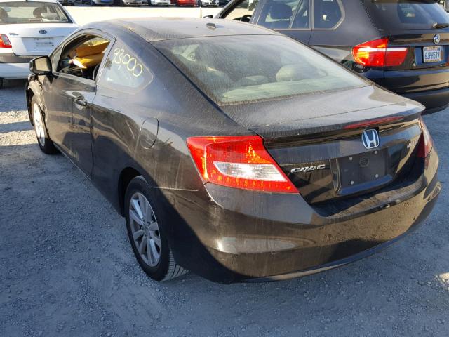 2HGFG3B07CH502851 - 2012 HONDA CIVIC EXL BLACK photo 3