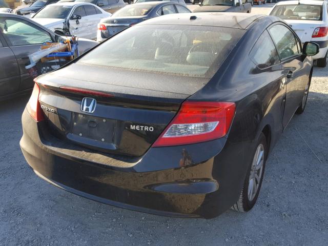 2HGFG3B07CH502851 - 2012 HONDA CIVIC EXL BLACK photo 4