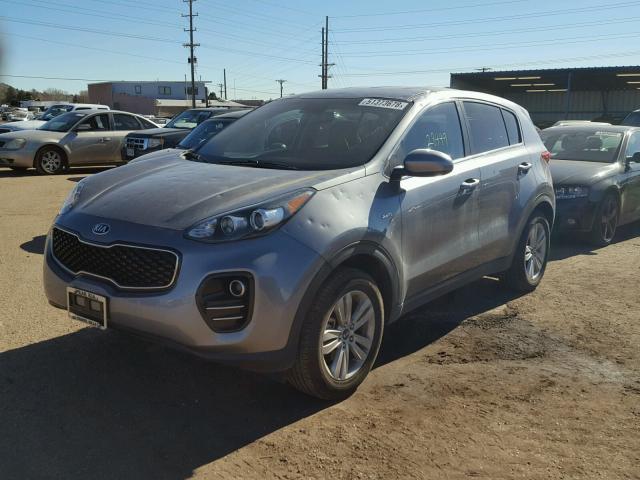 KNDPMCAC9H7205154 - 2017 KIA SPORTAGE L SILVER photo 2