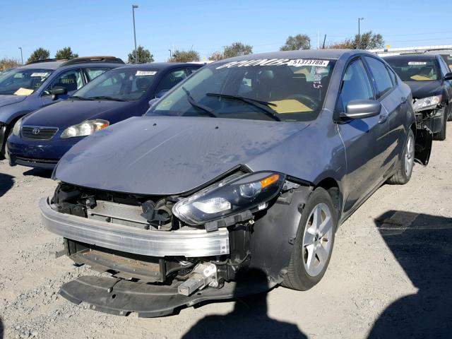 1C3CDFBA4GD652637 - 2016 DODGE DART SXT SILVER photo 2