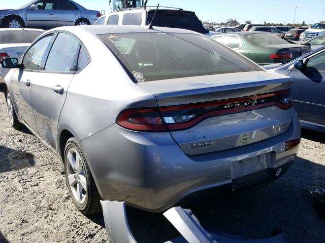 1C3CDFBA4GD652637 - 2016 DODGE DART SXT SILVER photo 3