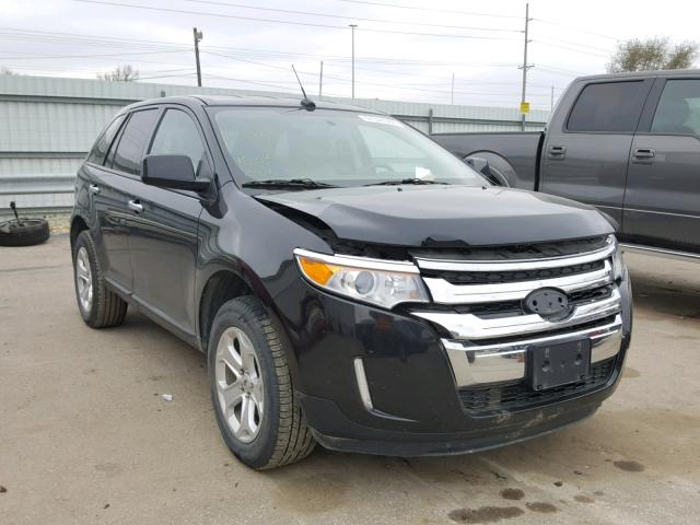 2FMDK4JC7BBA56848 - 2011 FORD EDGE SEL BLACK photo 1