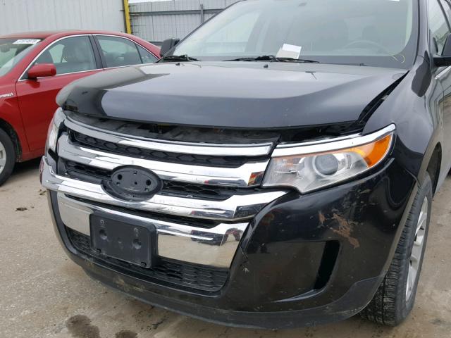 2FMDK4JC7BBA56848 - 2011 FORD EDGE SEL BLACK photo 9