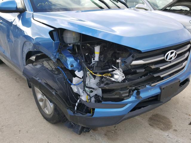 KM8J3CA44HU350004 - 2017 HYUNDAI TUCSON LIM BLUE photo 9