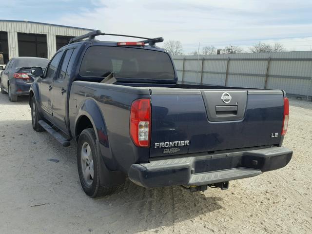 1N6AD09U98C404467 - 2008 NISSAN FRONTIER C BLUE photo 3