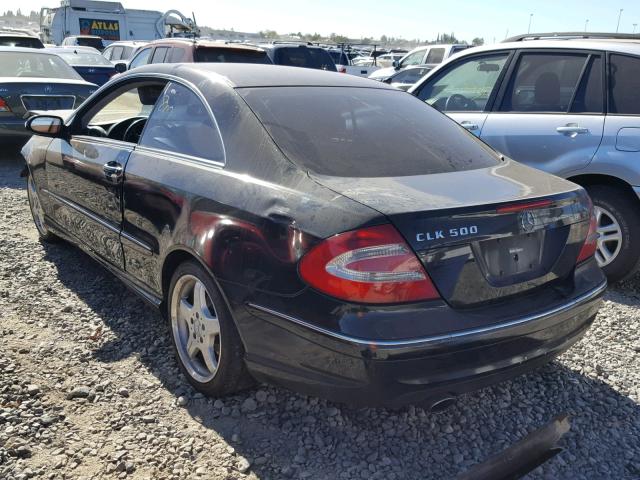 WDBTJ75J23F012929 - 2003 MERCEDES-BENZ CLK 500 BLACK photo 3