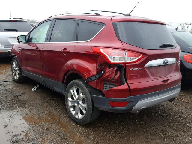 1FMCU0JX9EUA83680 - 2014 FORD ESCAPE TIT RED photo 3